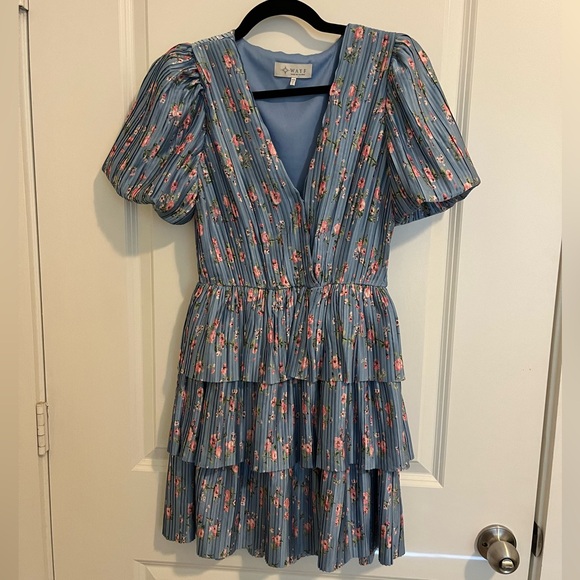 Floral and Satin Dress - Picture 2 of 5